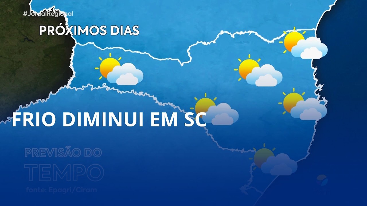 Frio diminui em SC, mas ainda há chance de temperaturas negativas na Serra