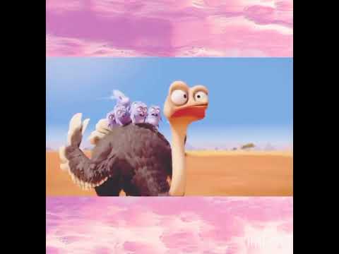 🐣 Fake baby ostriches 🐻😺 grizzly  the lemming . cartoon.🐥