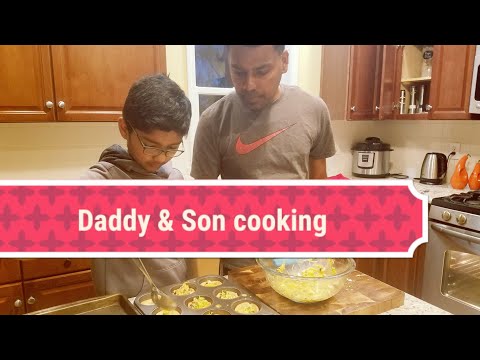 Fun french cooking for school  in TAMIL |Daddy and Son cooking | quiche and choc0late mousse |