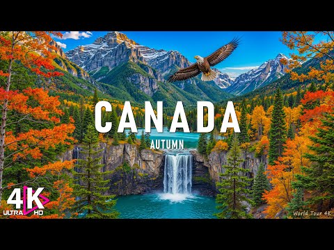Autumn Canada 4K Ultra HD • Enchanting Autumn Canada, Scenic Relaxation Film with Calming Music