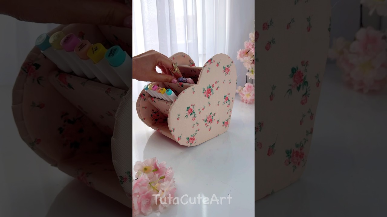 DIY CUTE pen holder 🩷