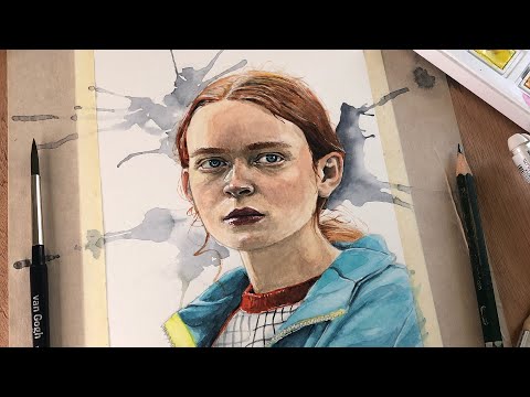 Je peint Max de Stranger things à l’aquarelle 🎨