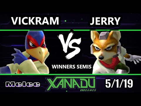 S@X 300 SSBM - Vickram (Falco) Vs. Jerry (Fox) - Smash Melee Winners Semis