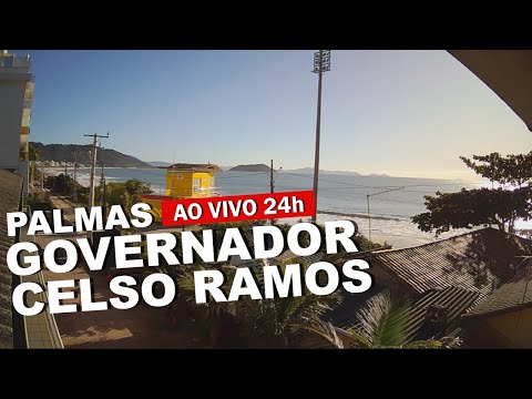 Câmera ao vivo Praia de Palmas - Governador Celso Ramos SC - Pirata Pousada