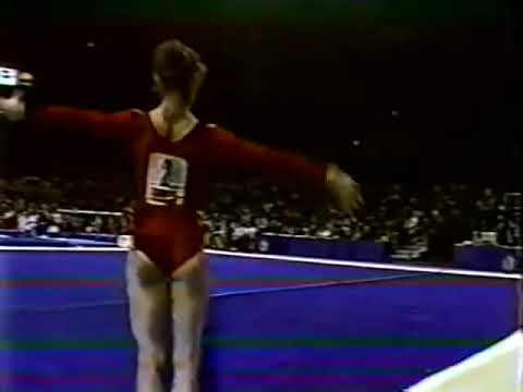 Silvia Topalova 🇧🇬 FX 9.400 1984 American Cup Finals