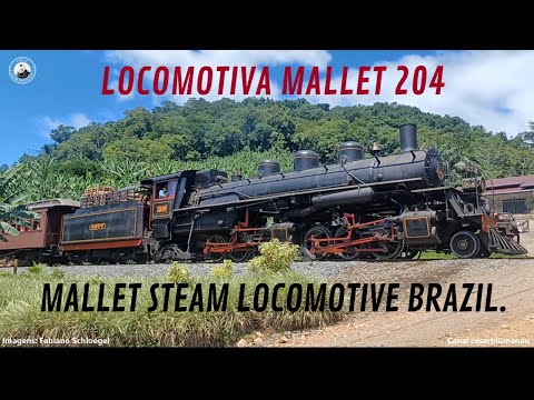 🇧🇷  Trem turístico  / Tourist train - Corupá/SC - 2024 - (Brasil) #steamlocomotive #trainvideo