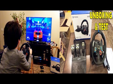 Logitech G29 Driving Force Gaming Racing Wheel For PS5, PS4, PS3, PC /Unboxing, Setup & Testing🪜