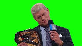 Cody Rhodes "it was uncomfortable...it was awkward" green screen