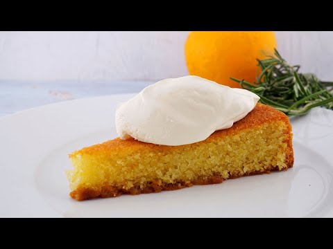 Polentakuchen mit Orange und Rosmarin (glutenfrei)