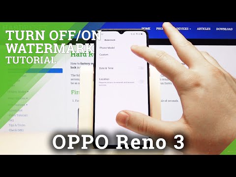 How to Turn Off Camera Watermark in OPPO Reno 3 – Camera Watermarks