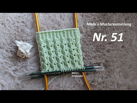 Sockenmuster Nr. 51 - Muster in Runden stricken / Lochmuster / Ajourmuster / knitting sock pattern