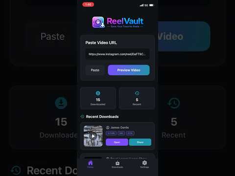 ReelVault: Video Downloader video thumbnail