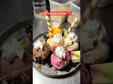 Vadilal ice creamer platter ❤️🤌🏽 #icecream #coldfood #dessert #yummy #making #makingvideos