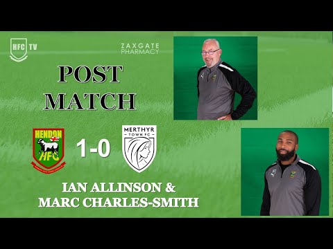Ian Allinson & Marc Charles-Smith post match v MERTHYR TOWN - 4 November 2023
