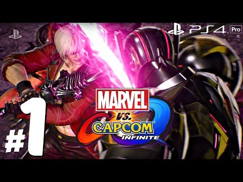 Marvel vs Capcom: Infinite - Gameplay Walkthrough Part 1 - Full Story Demo (1080p 60fps) PS4 Pro