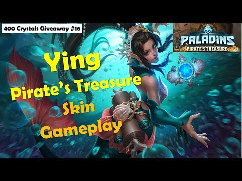 Paladins 2.8 Pirate Treasure PTS - Ying New Mermaid Skin, Voice Gameplay