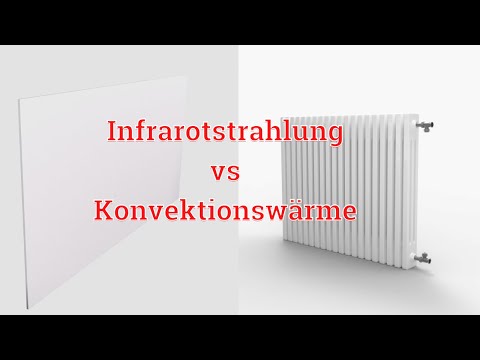 Infrarotstrahlung vs. Konvektionswärme