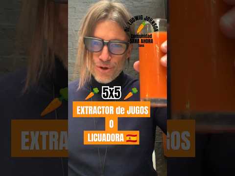5x5 🥕 CARROT JUICE | EXTRACTOR or BLENDER | Dr. Ludwig Johnson #5x5 #juices #ludwigjohnson
