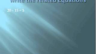 Related Equations or Fact Families