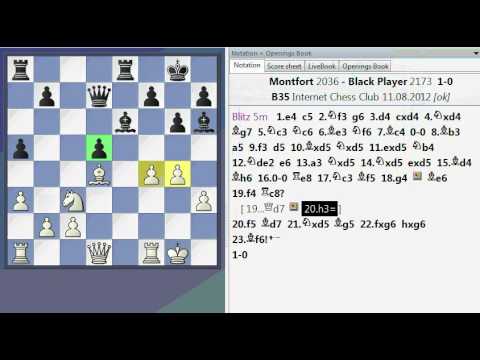 B35   Sicilian, Accelerated Dragon with 5 Nc3, main line 8