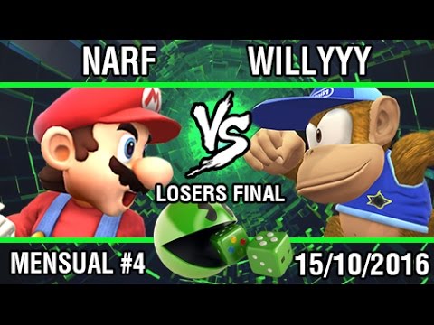[Smash @ Gambler #4] Narf (Mario) vs. Willyyy (Diddy, Lucina) Losers Final