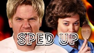 [Sped Up] Gordon Ramsay vs Julia Child. Epic Rap Battles of History season 5.