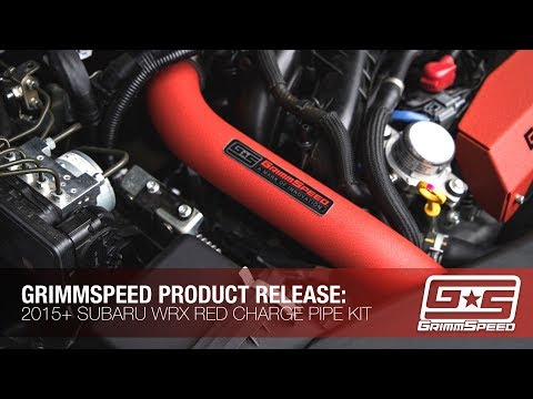 New Product: Red GrimmSpeed Charge Pipe Kit for 15+ WRX