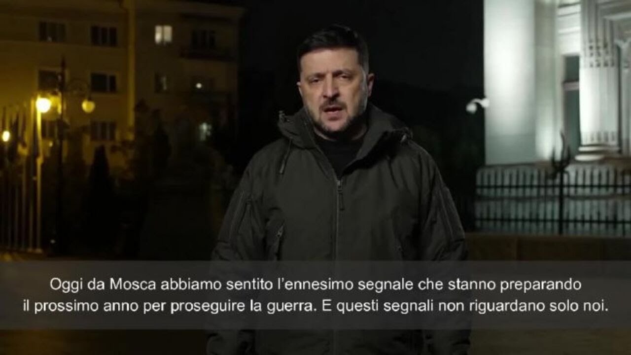 Guerra Ucraina, Zelensky: "La Russia si sta preparando a un altro anno di conflitto"