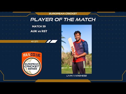 POTM: L.Varghese - AUK vs RST | Highlights | FanCode ECS Malta Encore Day 10 | Malta 2021