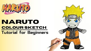 Naruto Sketch: Chibi Angry Face in Full Color 🎨| Beginner Anime Drawing