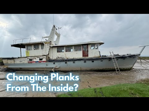 Ep 171 Replacing Rotten Planks On Our Boat! #boatrestoration