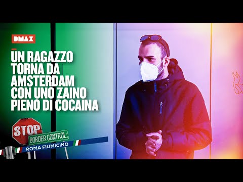 Un ragazzo torna da Amsterdam con uno zaino pieno di cocaina | Stop Border Control Roma Fiumicino