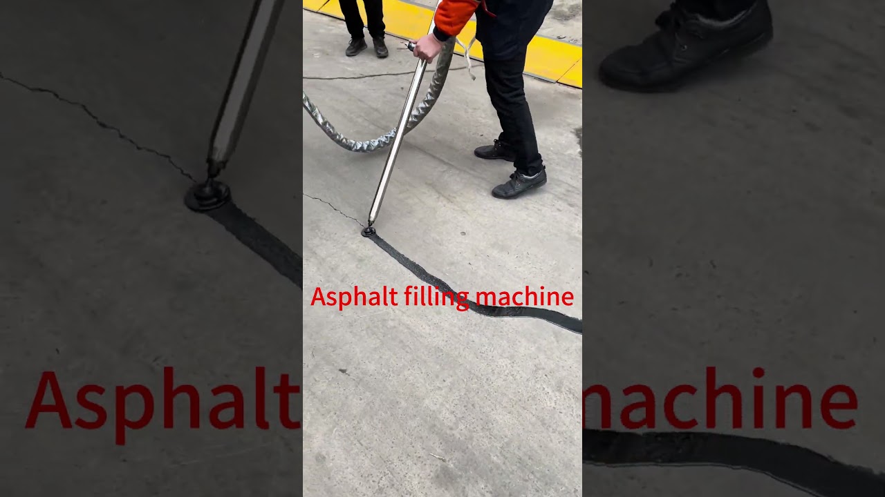 asphalt crack sealing machine, asphalt filling machine, pavement crack filling machine application