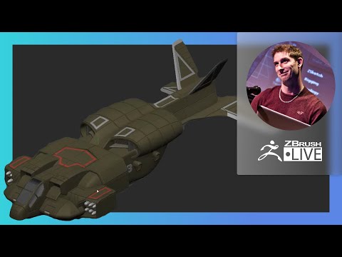 ZBrush 2021.7 – LIVE Look Into the New Version! Aliens Dropship Fan Art – Pixologic Paul Gaboury