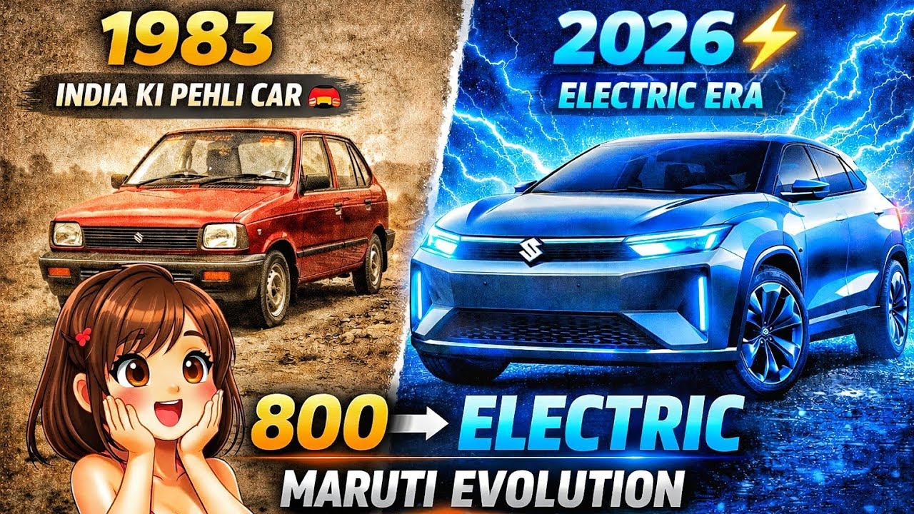 Maruti Suzuki Evolution 🇮🇳🚗 | From Maruti 800 to Electric Cars | Full Story 1983–2026 #automobile