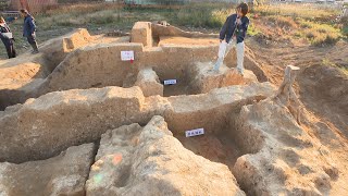 12月17日【びわ湖放送ニュース】古墳時代の埋葬施設「粘土槨」 草津市の古墳から見つかる