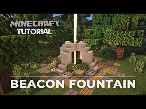 Minecraft | Easy to Build Beacon Fountain | Tutorial