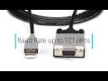 USB kabelis StarTech USB-A - RS- 232 1,8 m Juodas (ICUSB2321F)