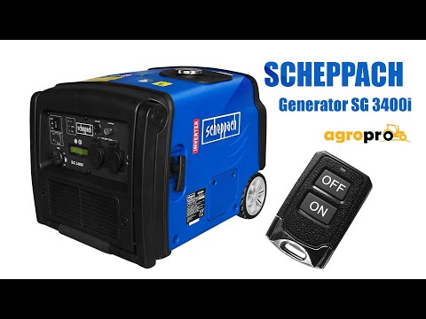 Generator portabil Scheppach SG 3400i Invertor digital cu telecomanda, Pornire, Proba, AgroPro