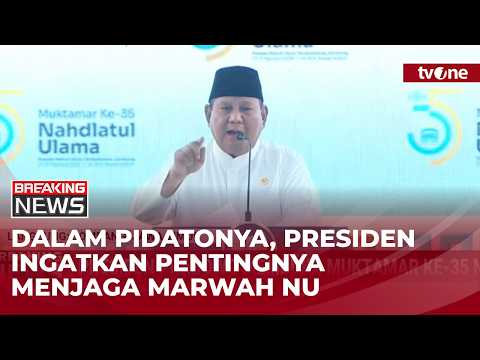 Presiden Prabowo Ingatkan Kembali Cita-cita Pendiri NU Dahulu | Breaking News