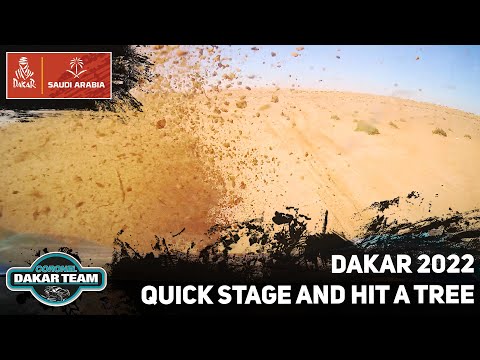 Oops big jump and a little scratch in stage 5 Dakar Rally 2022