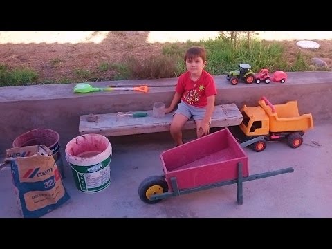 HOW TO MIX AND CONCRETE CEMENT. We figures for children