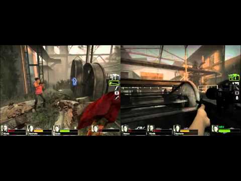 l4d2 witch bitch (split screen)