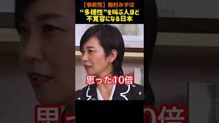 【参政党】梅村みずほ/“多様性”を叫ぶ人ほど、不寛容になる日本#参政党