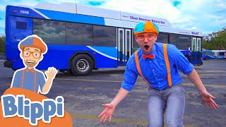 Blippi Explores a Bus Learn About Vehicles For Kids Educational s For Toddlers Mp4 3GP & Mp3