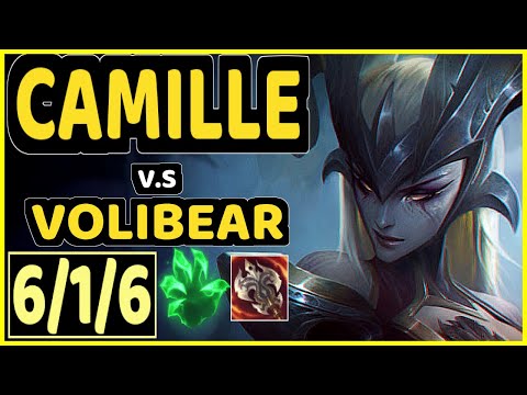 LINDARANG (CAMILLE) vs VOLIBEAR - 6/1/6 KDA TOP CHALLENGER GAMEPLAY - KR