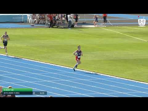 Boys Under 15 800m H1 - 2020 State Combined Events Championships // LAVicTV