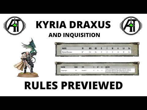 Kyria Draxus and Inqusition Rules Preview from Psychic Awakening Pariah - Inquisitor Lord Character