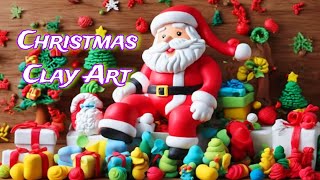 DIY Christmas Day Clay Art: Create a Magical Santa Claus Figurine5 minutes craft! #clayart   #diy