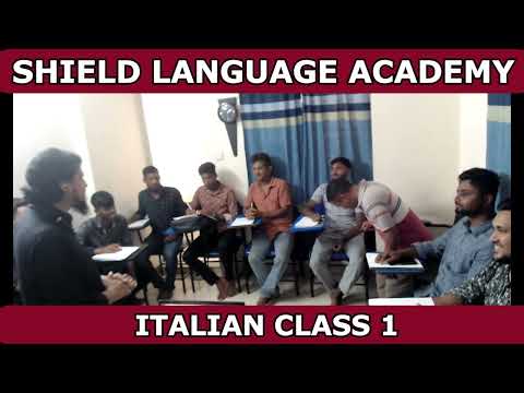Italian class video 4 at Shield Language Academy